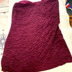 Strapless ruched shirt